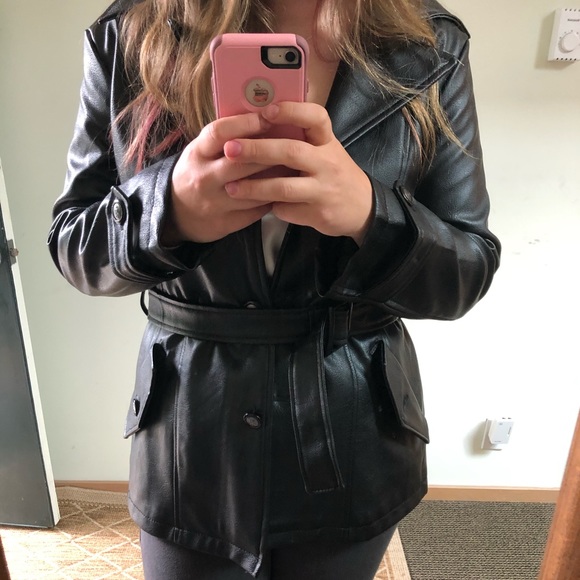 Faux Leather Jacket - Picture 2 of 4
